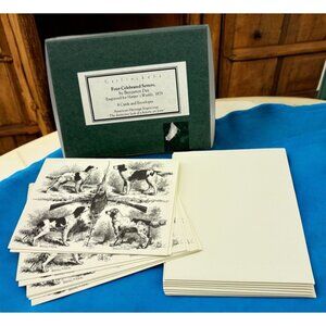Garfinkels Benjamin Day Black Note Cards Irish Setters Dogs Cards & Envelopes